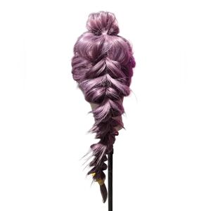 Lilac Lavender Lace Front Wig 28” Long Cosplay Wig Lace Anime Rumi Kpop Demon